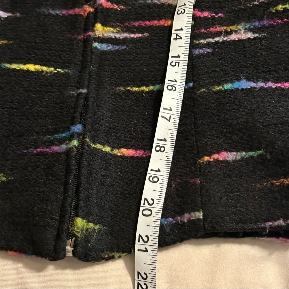 Giancarlo Ferrari Women Petite Size 6P Tweed Multicolor Lined Long Sleeve Jacket - Picture 7 of 7
